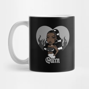 Queen Doll girl Black-Out heart v3.2 Mug